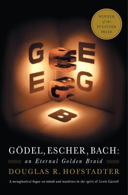book cover, showing a pair of carved shapes which cast shadows forming the letters G, E, and B