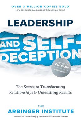 book cover, a tromp-l'oeil torn segment reveals in bold letters "SELF-DECEPTION"